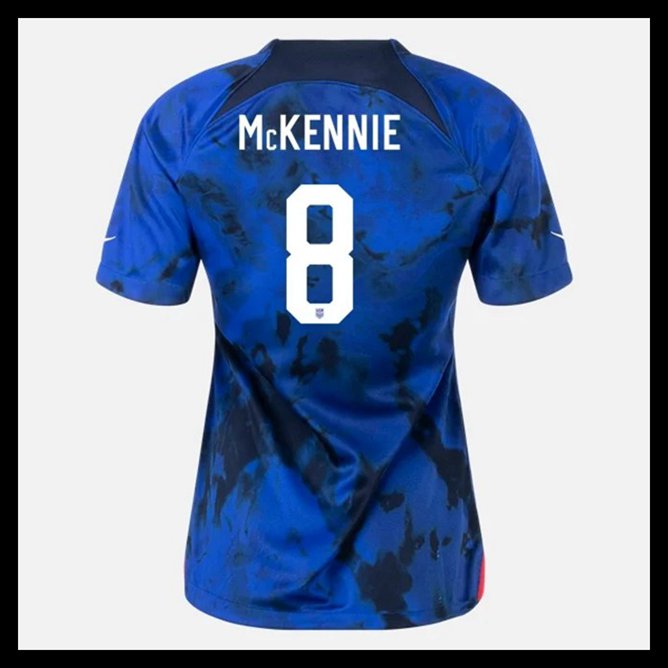 Billige Fodboldtrøjer USA VM I Fodbold 2022 Dame MCKENNIE #8 Udebanetrøje
